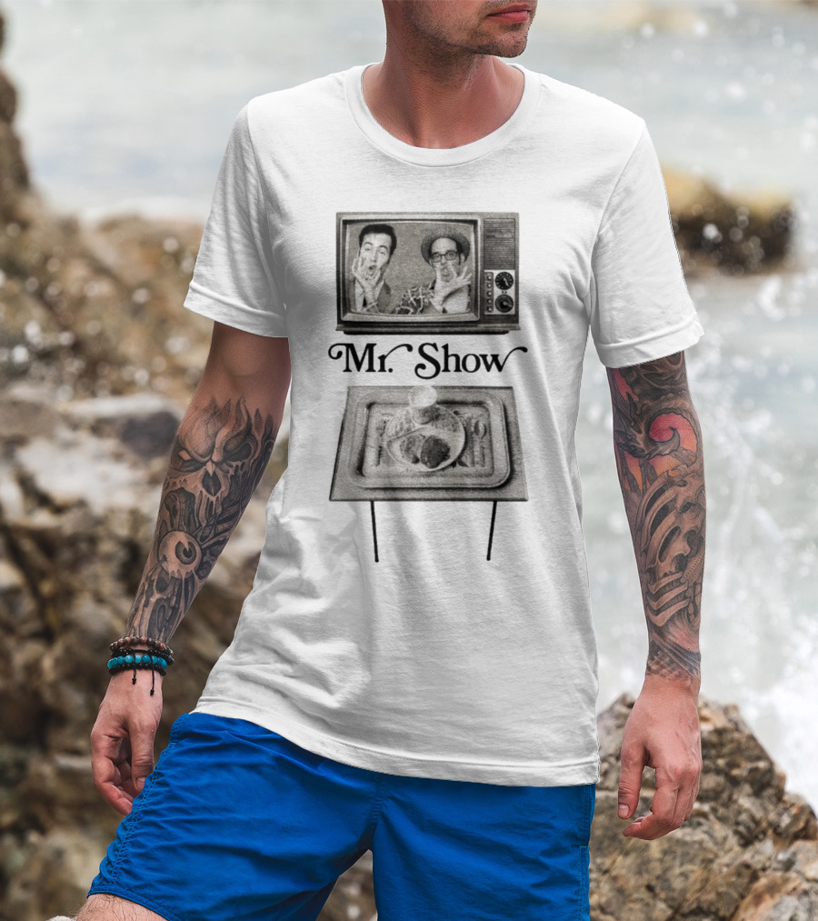 Mr. Show Vintage TV Dinner Tray Illustration T-Shirt