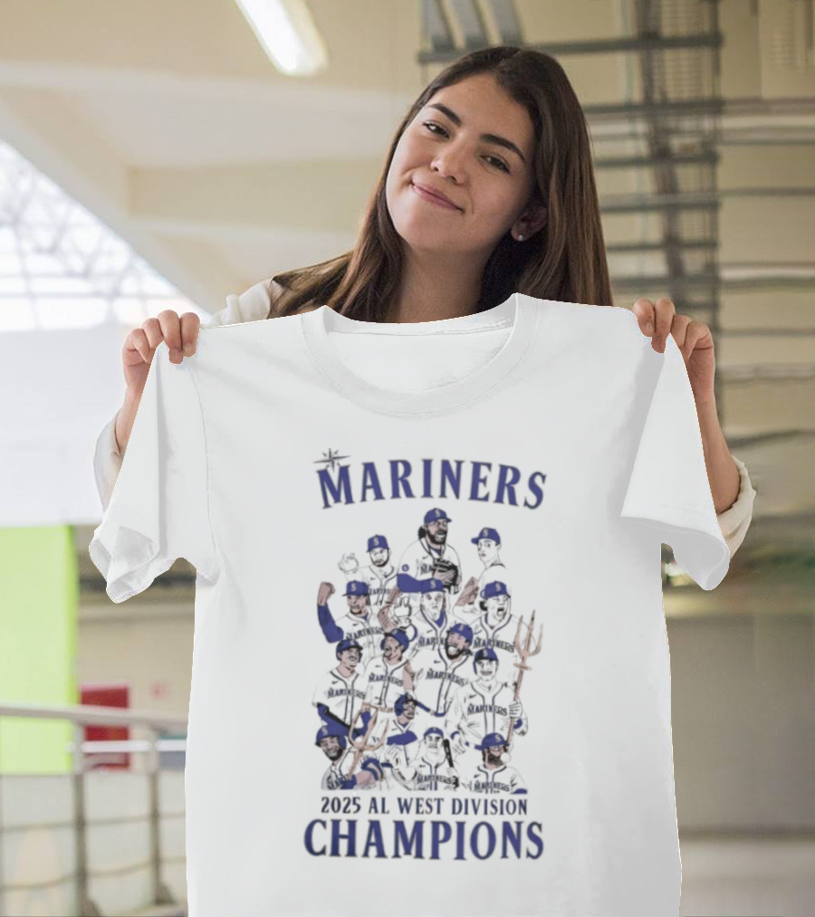 Mariners 2025 AL West Division Champions T-Shirt