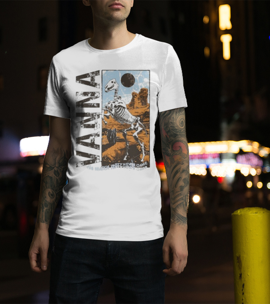 Vanna The Search Party Never Came Skeleton Desert Landscape T-Shirt
