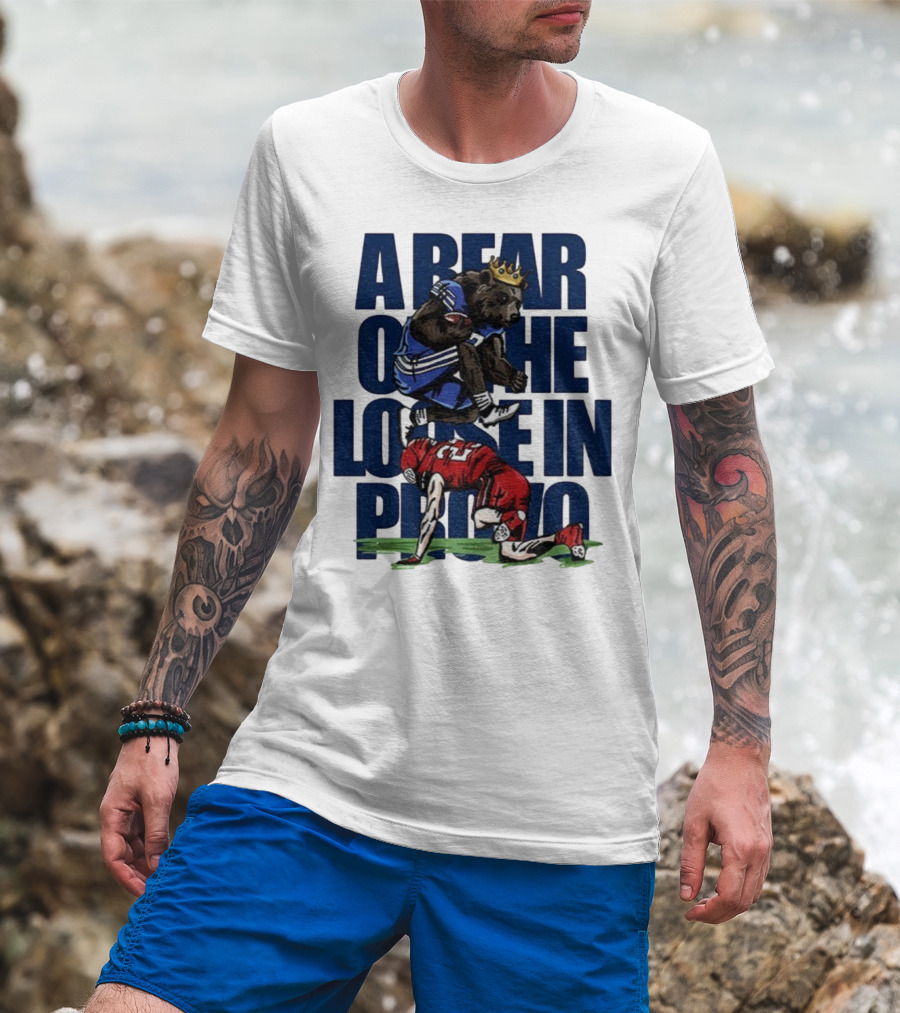A Bear On The Loose In Provo Jump Over Kansas City Chief T-Shirt