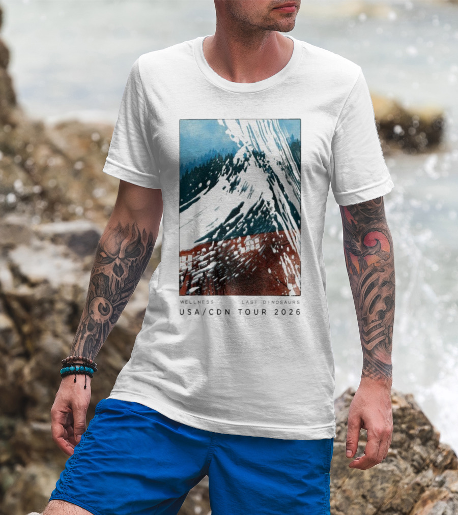 Wellness Last Dinosaurs USA CDN Tour 2026 T-Shirt