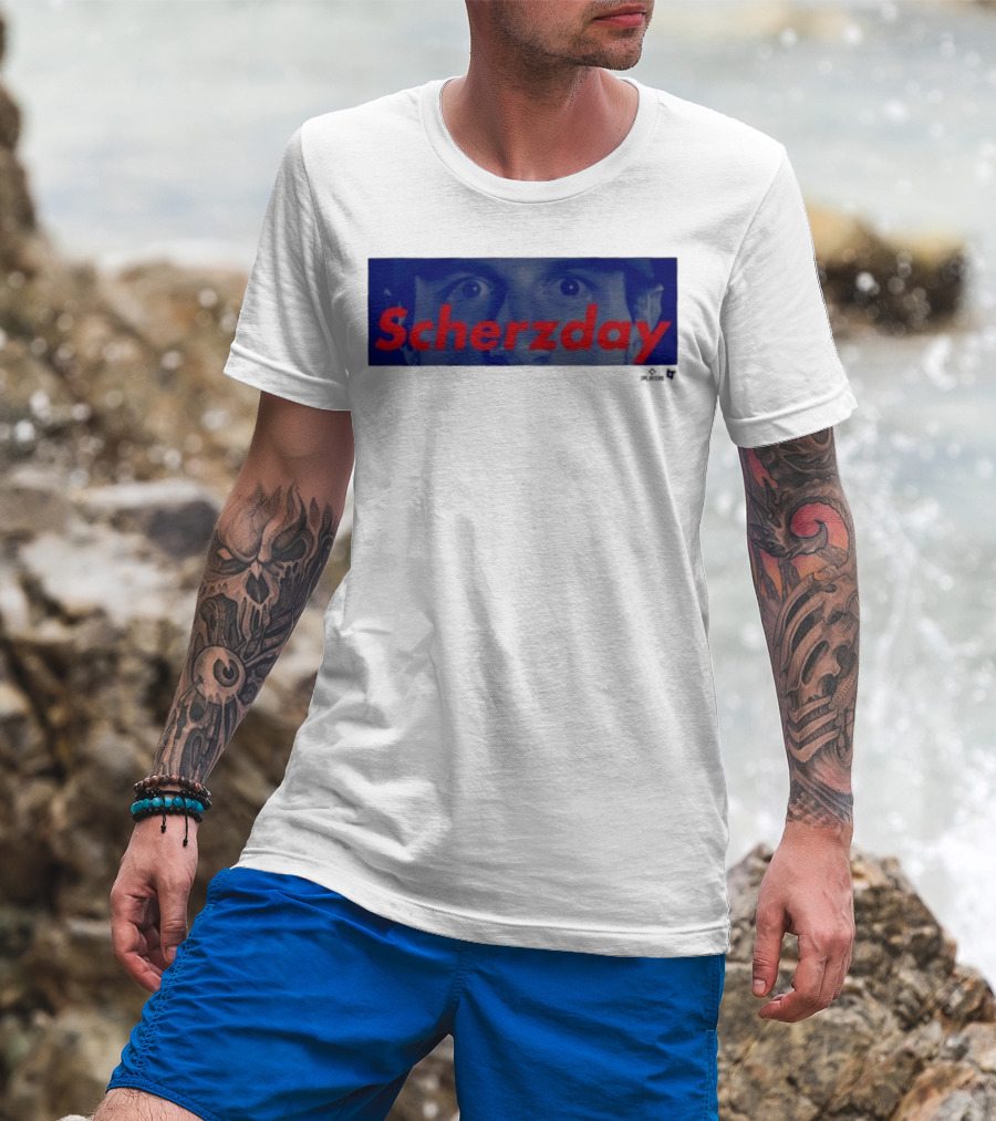 Max Scherzer Scherzday Eyes Toronto Blue Jays T-Shirt