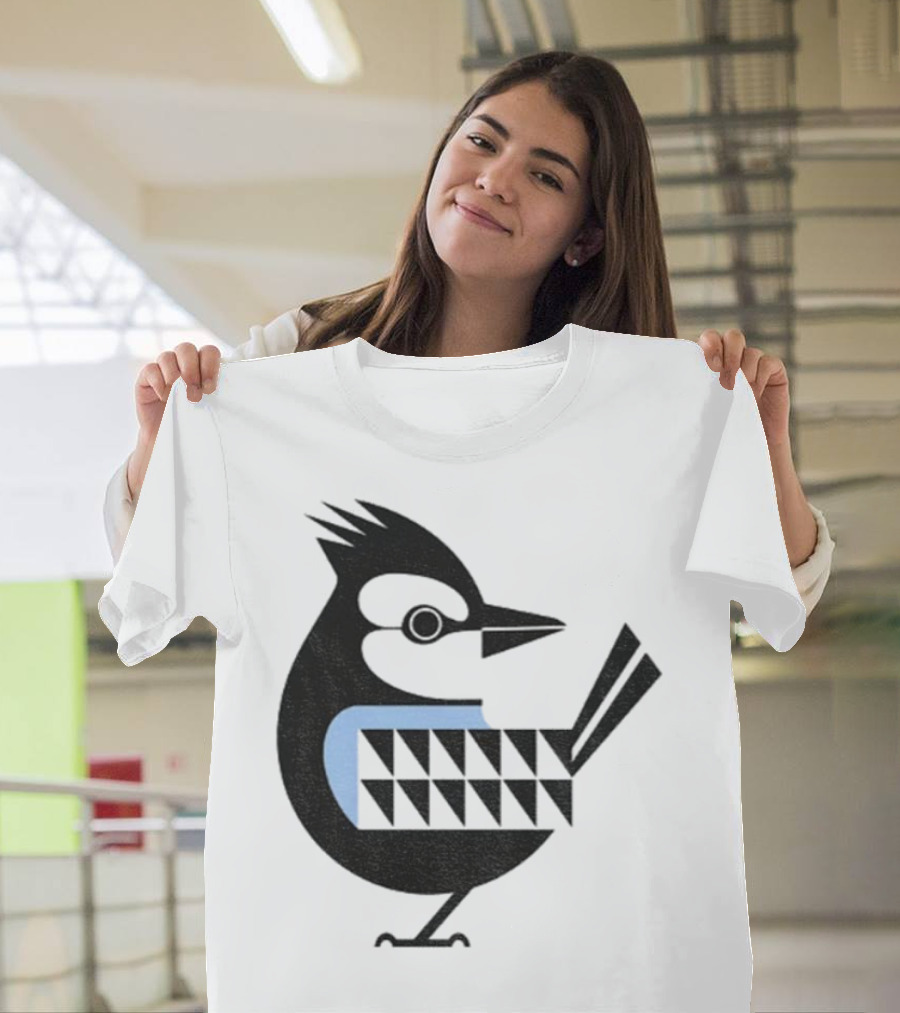 Toronto Blue Jays Retro Blue Bird Baseball Illustration T-Shirt