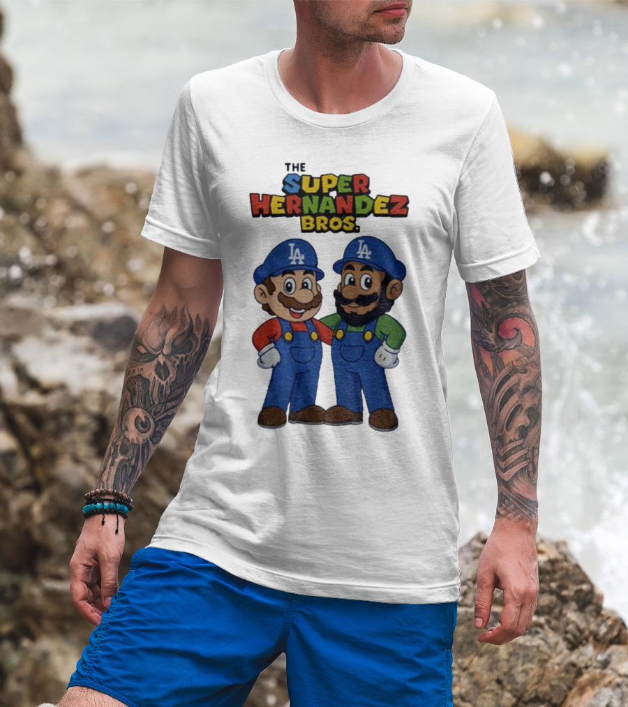 The Super Hernandez Bros LA Baseball Theme T-Shirt