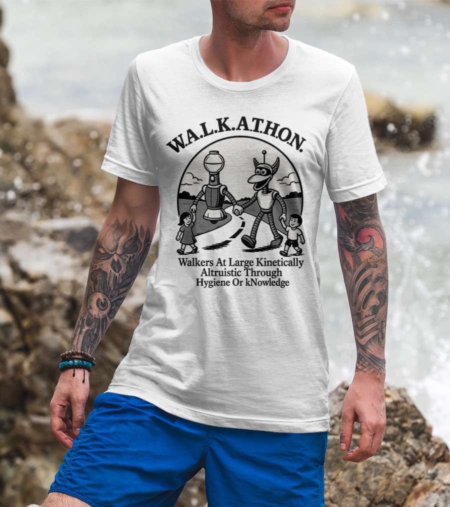 W.A.L.K.A.T.H.O.N. Walkers At Large Kinetically Altruistic Through Hygiene Or Knowledge T-Shirt