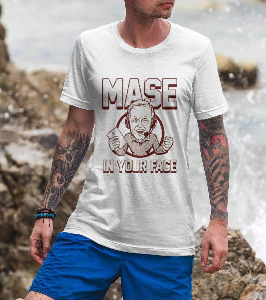 Mase In Your Face Coach Glen Mason Cartoon Style T-Shirt