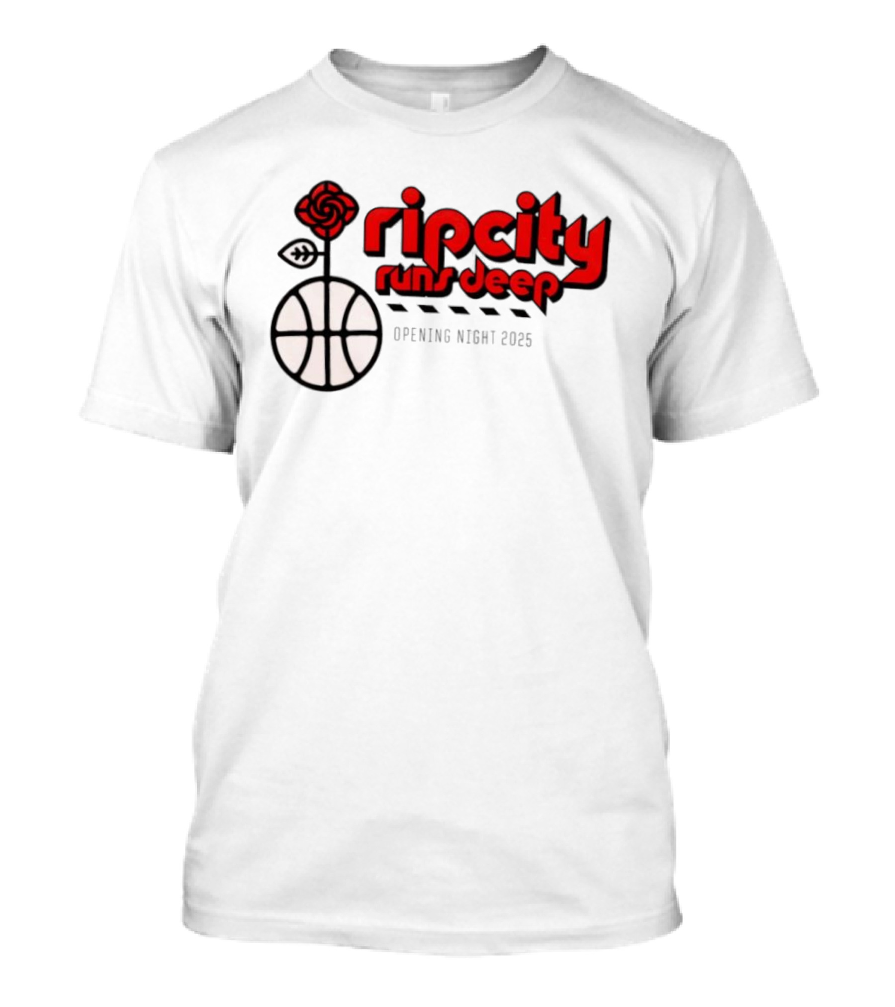 Ripcity Runs Deep Portland Trail Blazers Opening Night 2025 T-Shirt