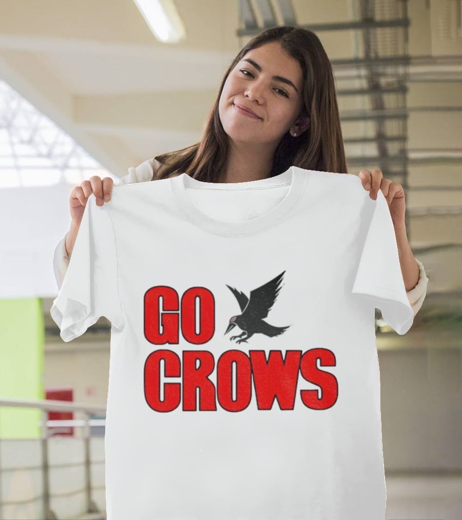 Tom Welling Go Crows Football Enthusiast Ravens Team Spirit T-Shirt