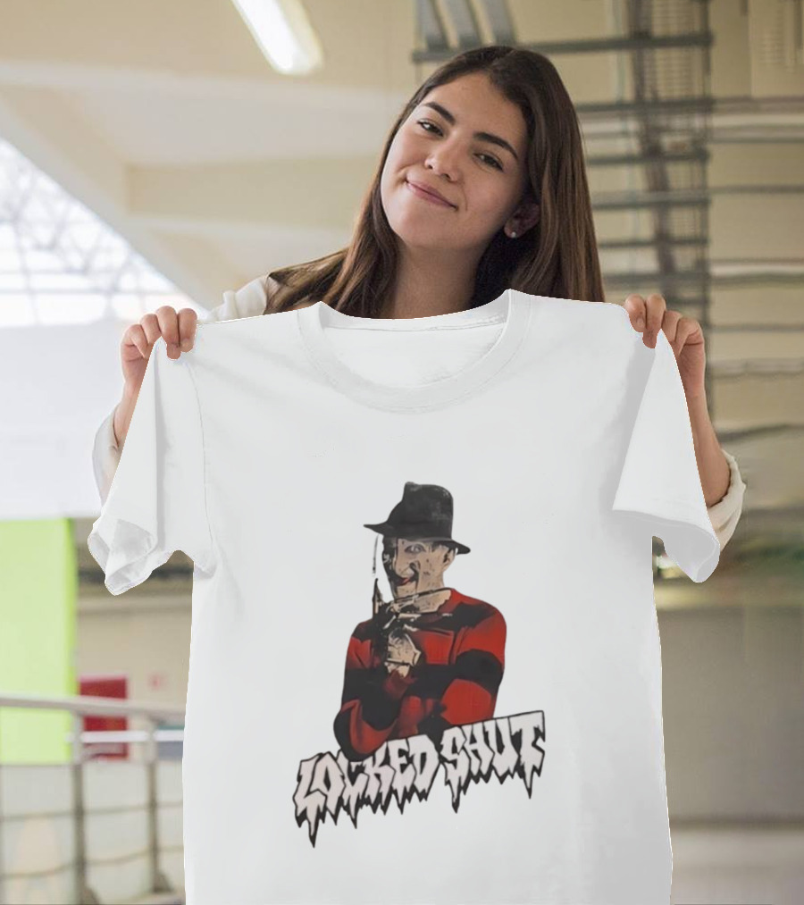 Freddy Krueger Locked Shut Nightmare Horror Character T-Shirt