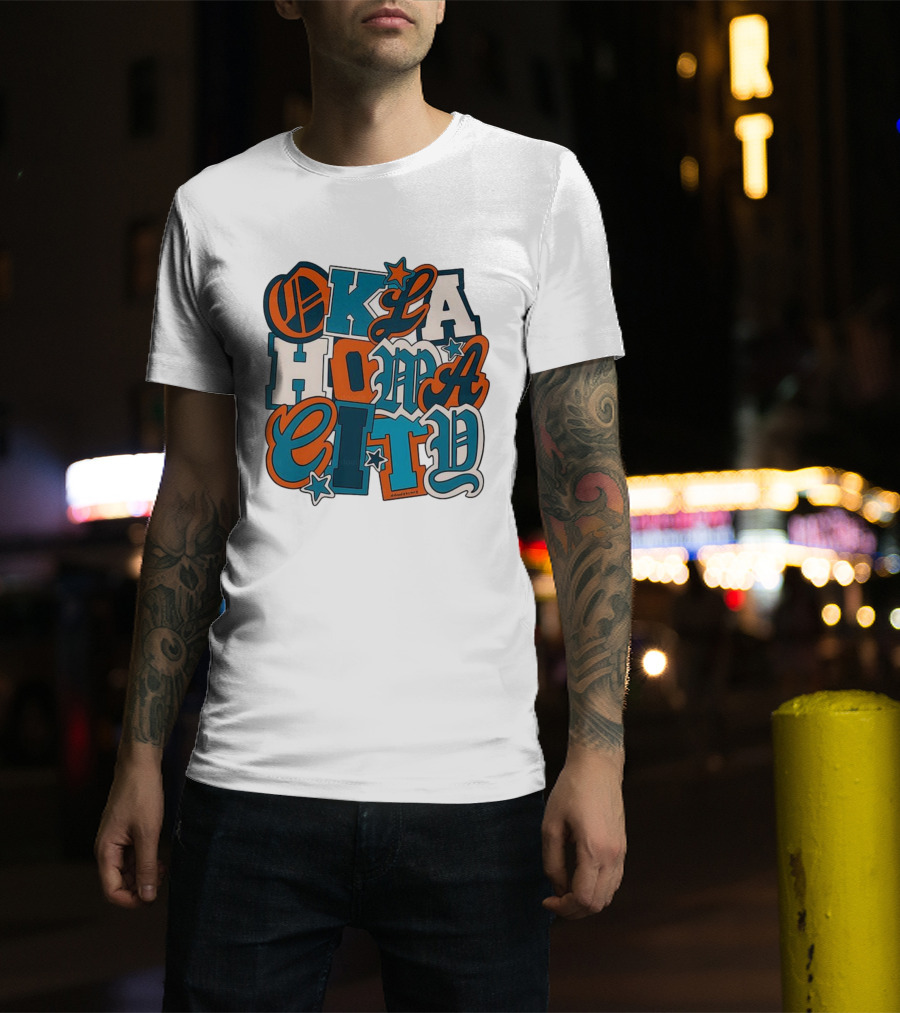 Oklahoma City Thunder Retro Typography Oklahoma City Styles T-Shirt