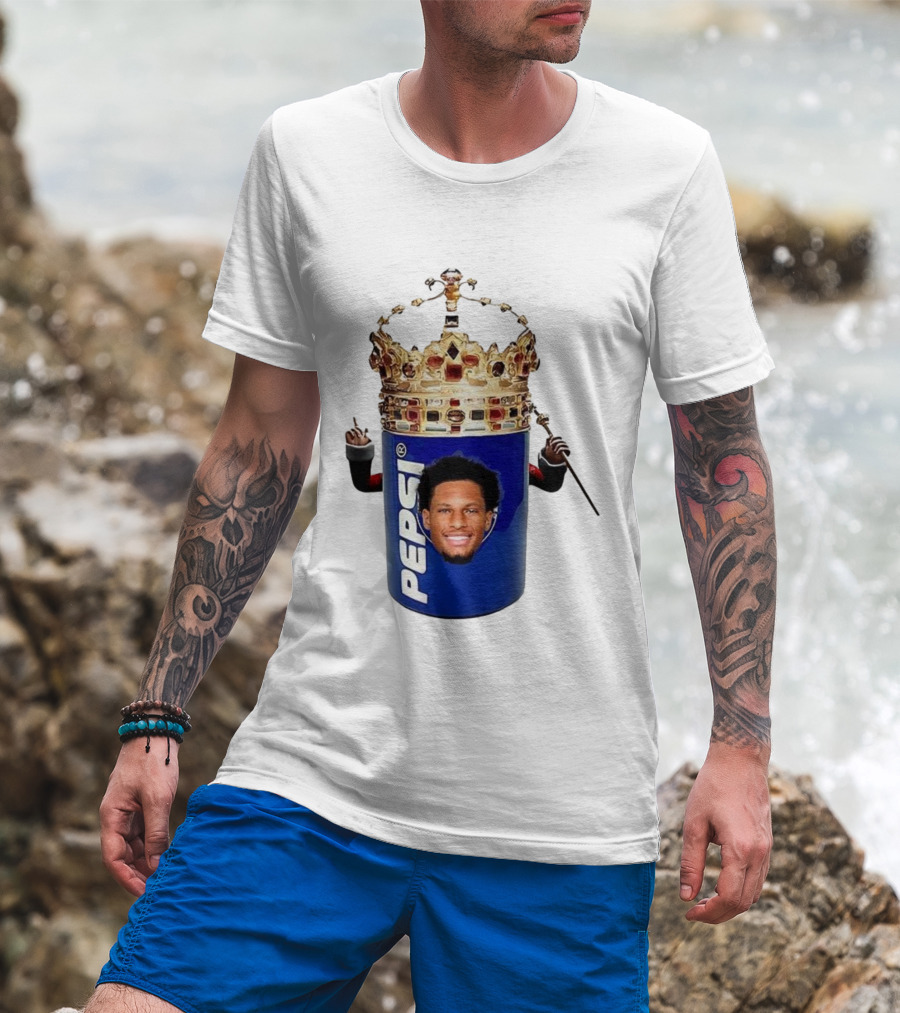 Oronde Gadsden Pepsi Crown Los Angeles Chargers King Parody T-Shirt