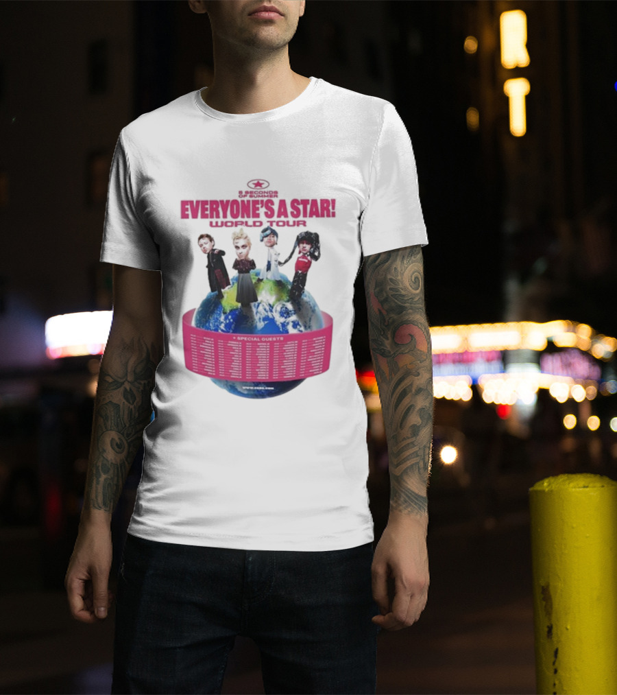 5 Seconds Of Summer Everyone's A Star Tour 2026 With Special Guests T-Shirt