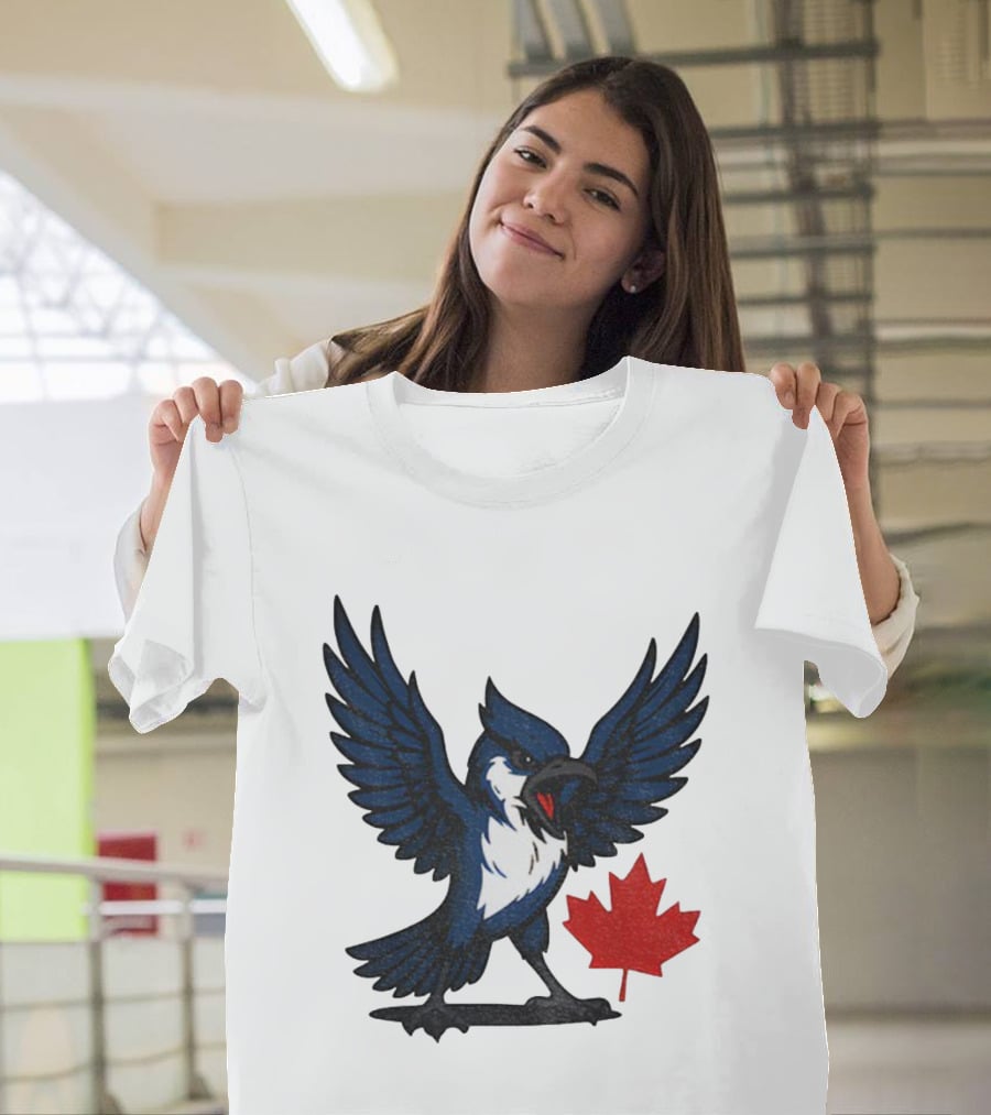 Toronto Blue Jays Canadian Blue Jay Go Jays Maple Leaf T-Shirt