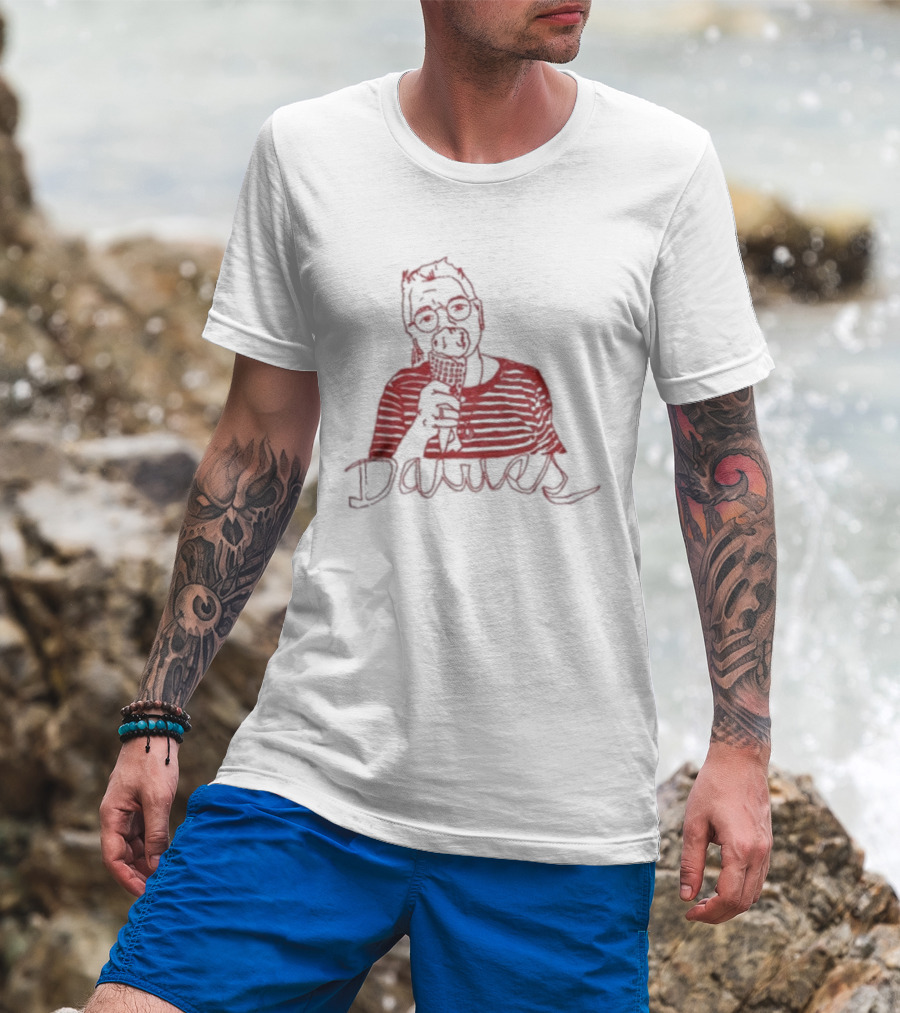 Dawes Lili Eating Ice Cream Drawing T-Shirt