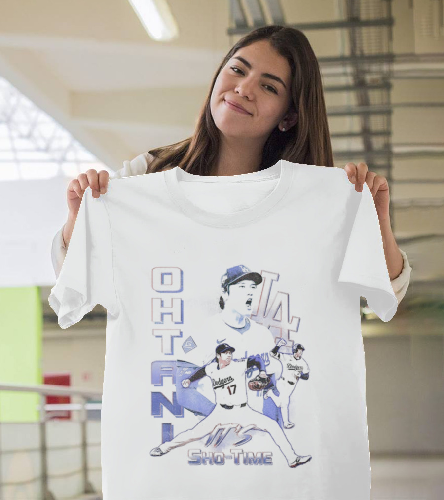 Shohei Ohtani 17 LA Dodgers Sho Time Baseball T-Shirt