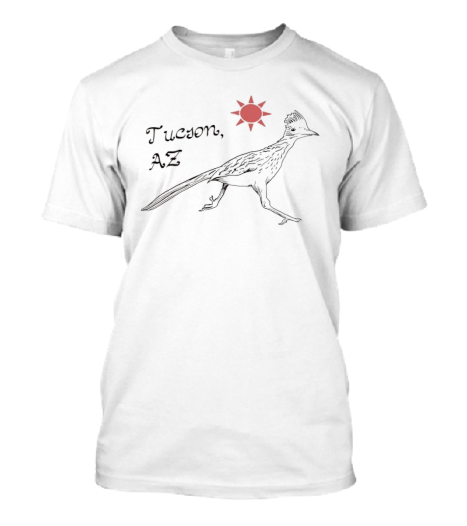 Tucson AZ Roadrunner Red Sun State Bird United States Mexico T-Shirt