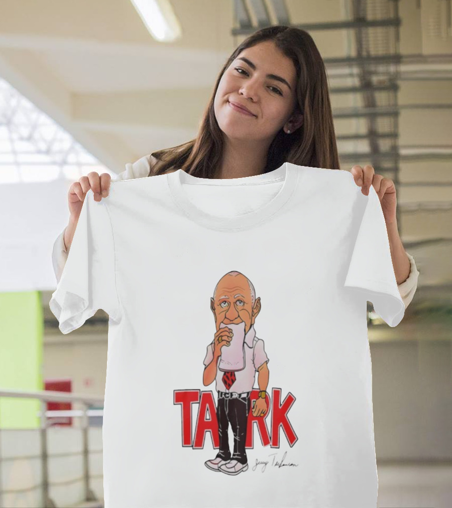 Jerry Tarkanian UNLV Runnin' Rebels TARK Shark Coach Caricature T-Shirt