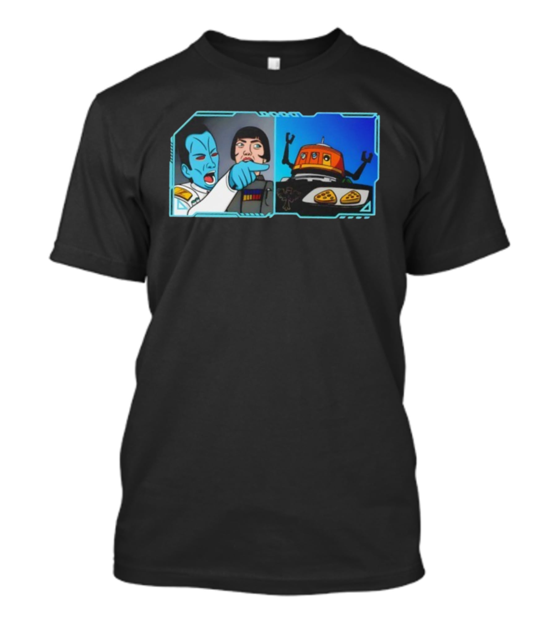 Thrawn Meme Vs. Chopper Star Wars Rebels Pizza Argument T-Shirt