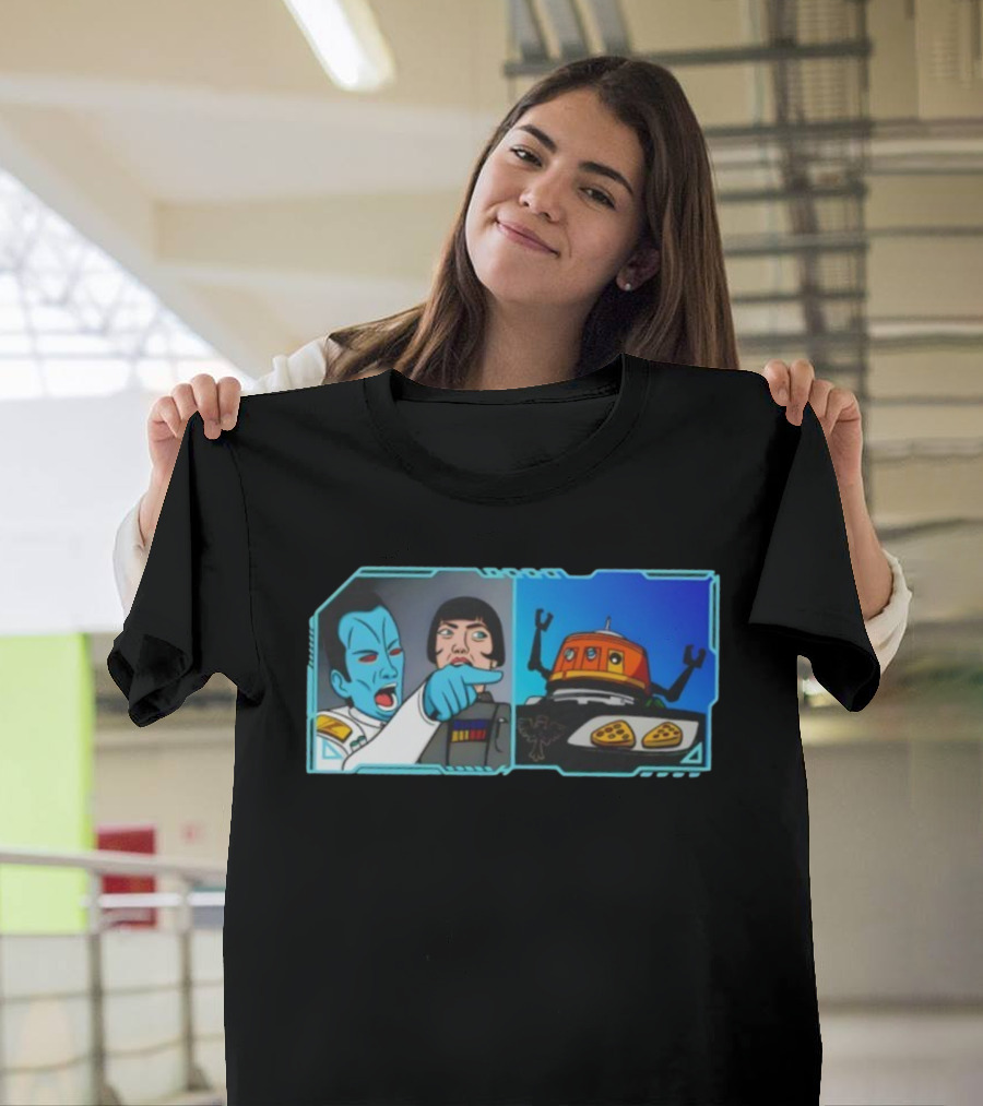 Thrawn Meme Vs. Chopper Star Wars Rebels Pizza Argument T-Shirt