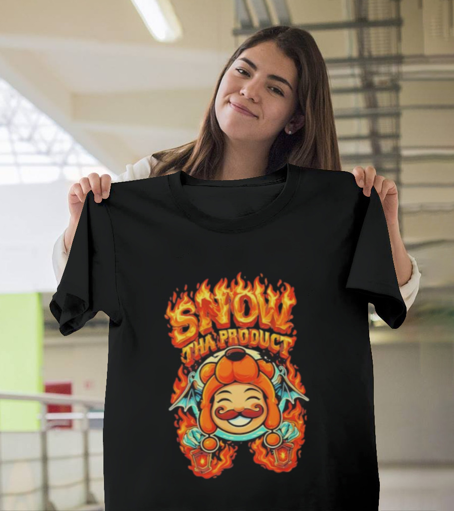 Snow Tha Product Fiery Bat Lanterns Halloween T-Shirt