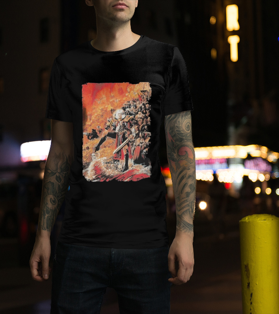 Warhammer Grimdark Canoness Veridyan Battle Scene Fantasy Artwork T-Shirt