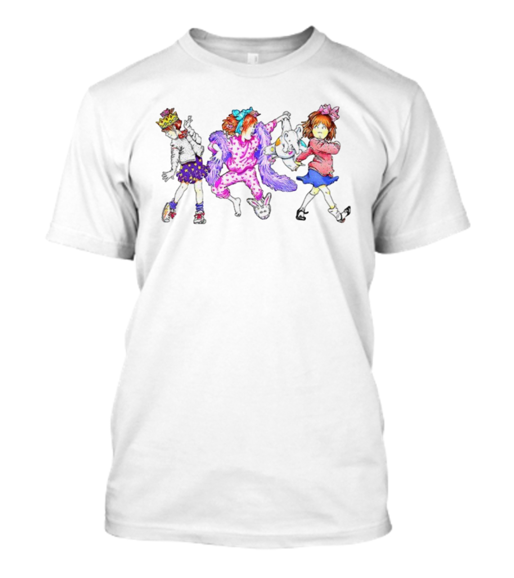 Junie B. Jones Characters In Colorful Outfits With Accessories T-Shirt