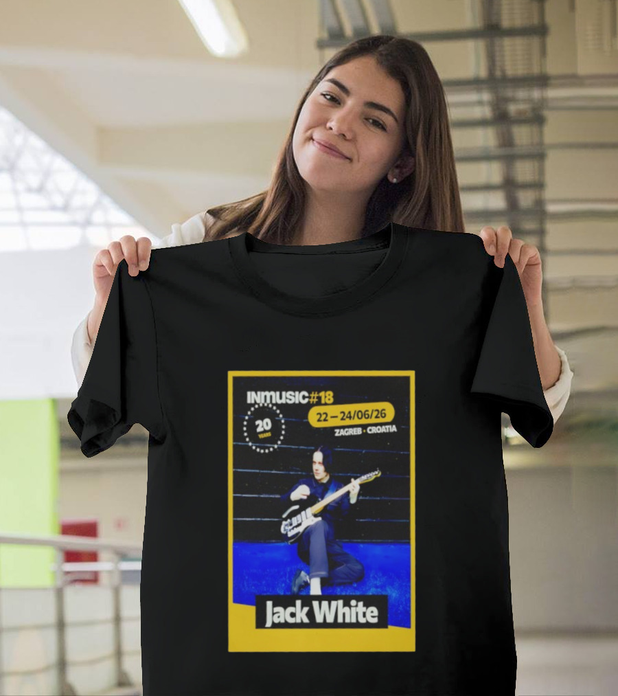 INmusic Festival 2026 Jack White Zagreb Croatia June Concert T-Shirt