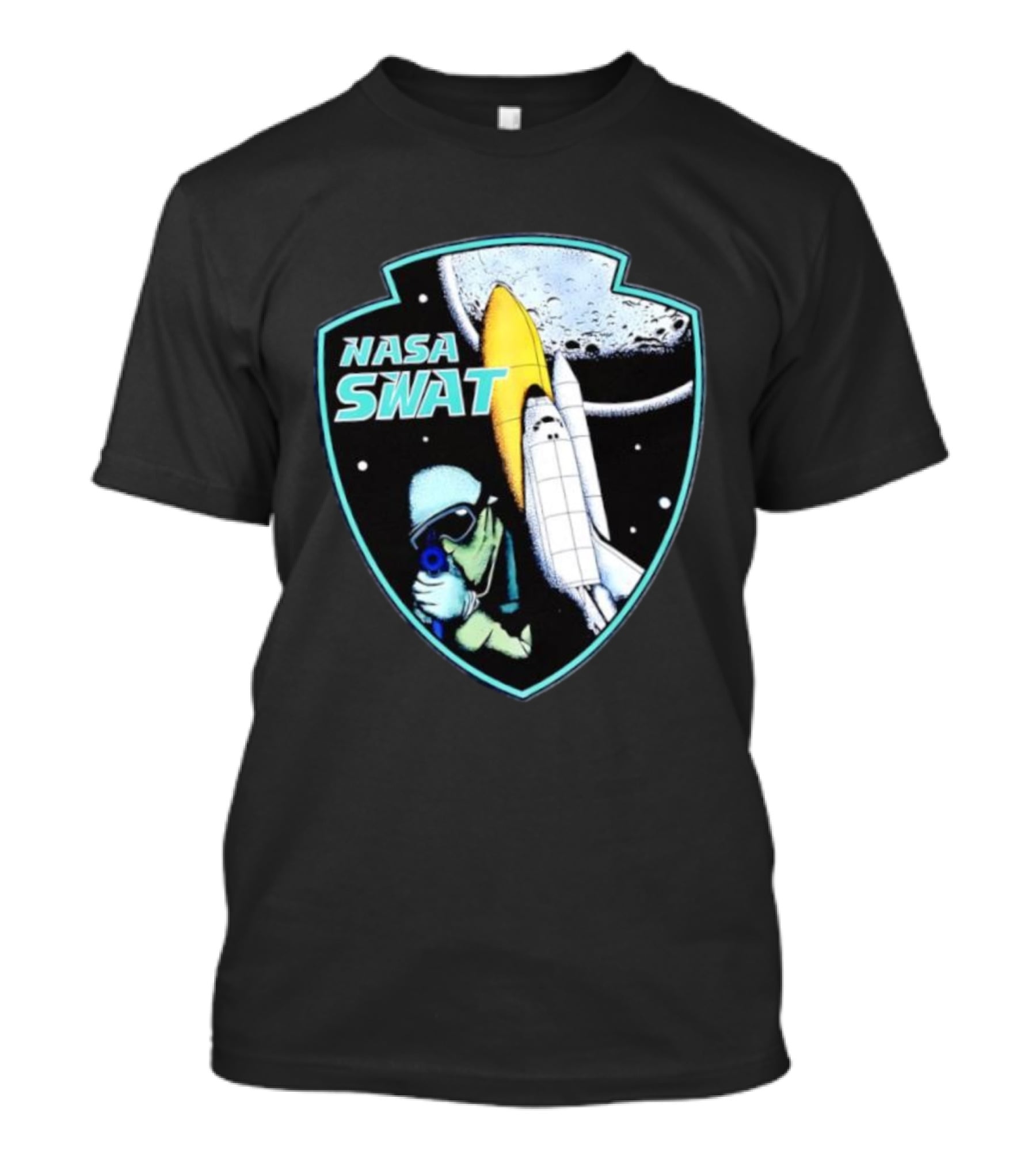 NASA SWAT Moon Mission Space Shuttle Patch T-Shirt