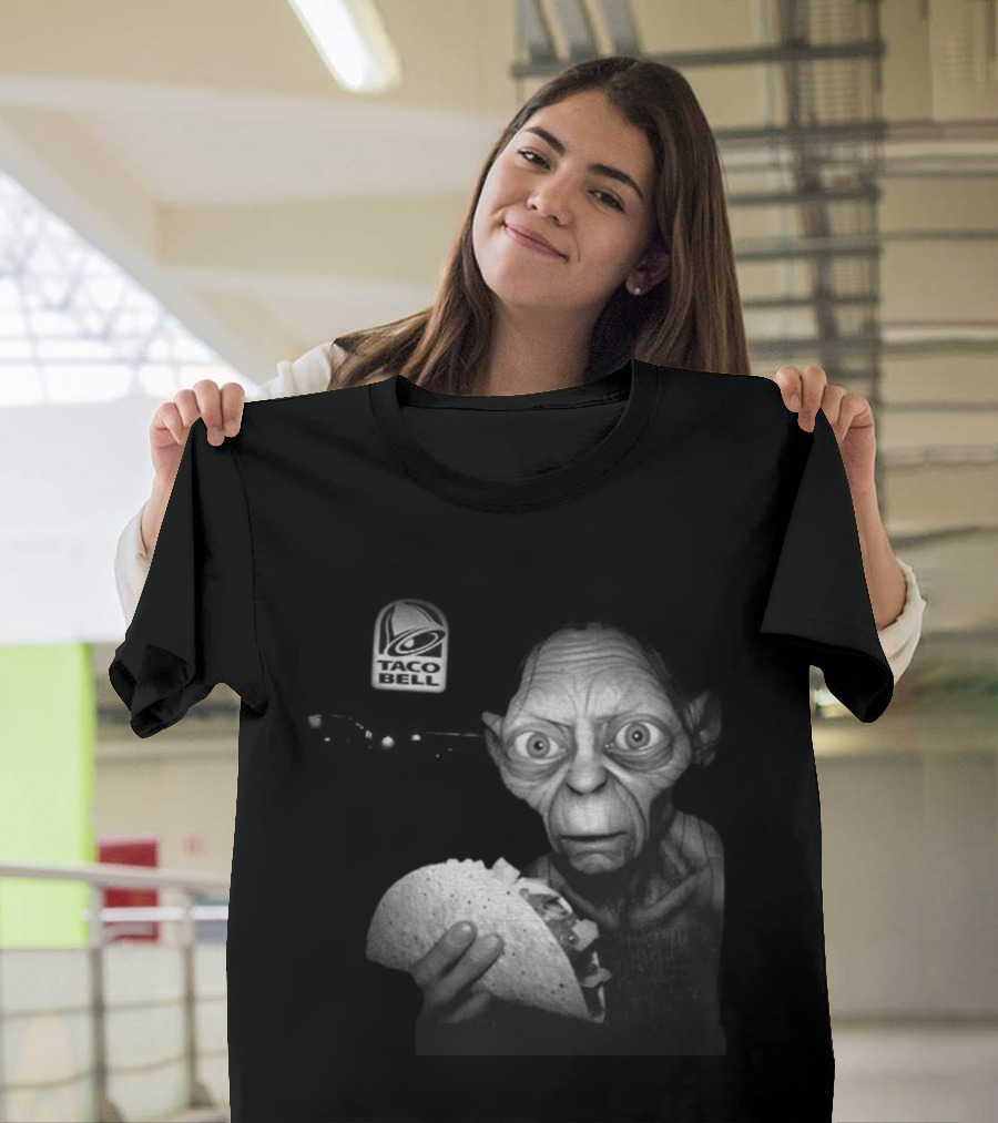 Taco Bell Gollum Goblin And Taco Ring Vintage Mashup T-Shirt
