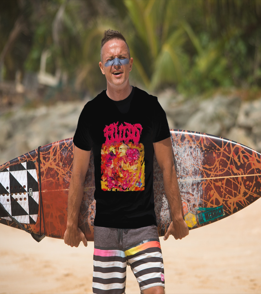 Fluids Ignorance Exalted Surreal Horror Illustration T-Shirt