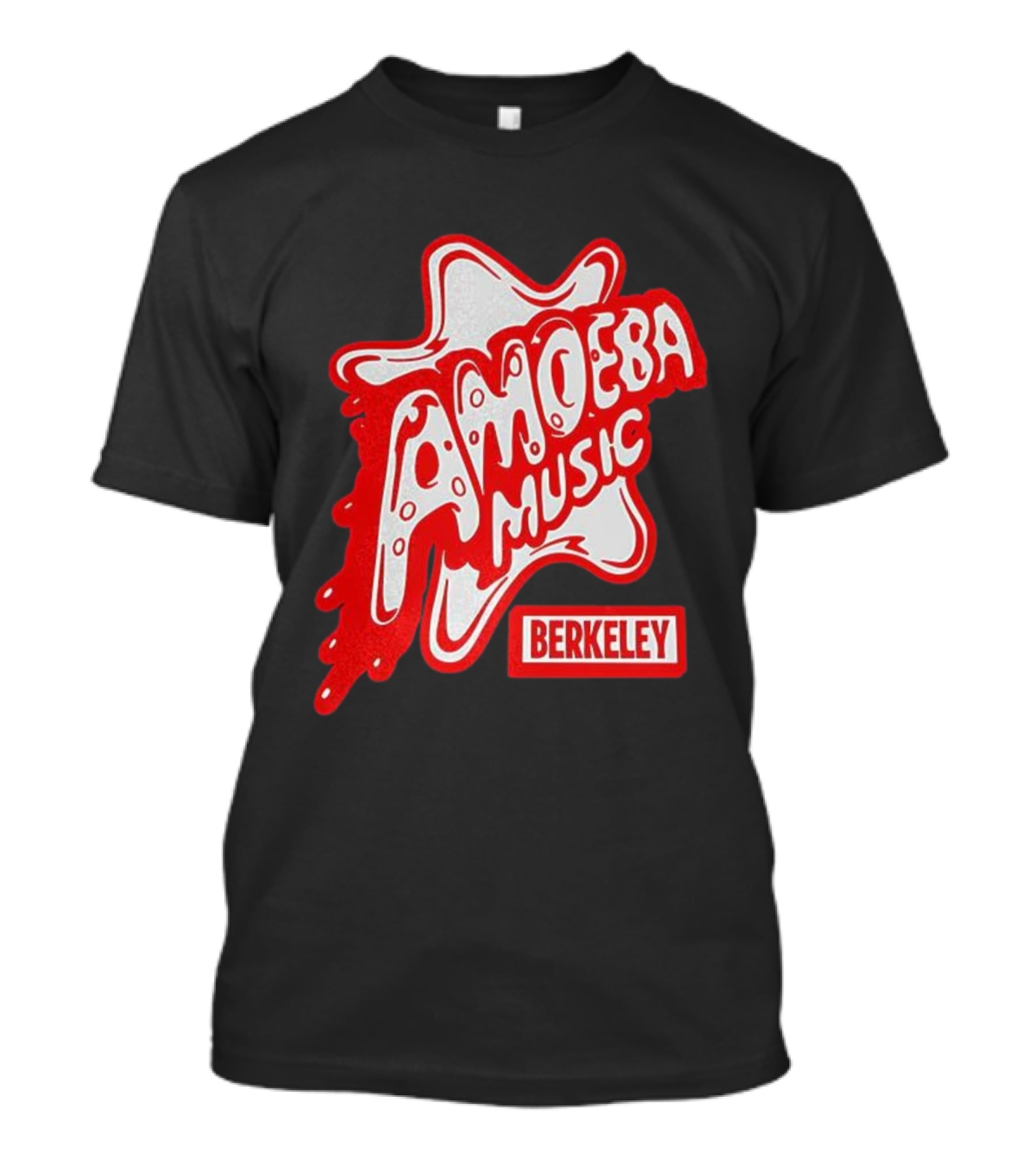 Amoeba Music Berkeley Retro Dripping Logo Marcus Kim T-Shirt