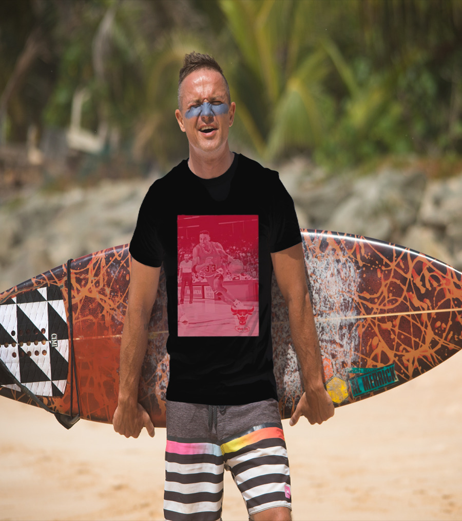 Chicago Bulls Scottie Pippen 33 Windy City NBA Basketball T-Shirt