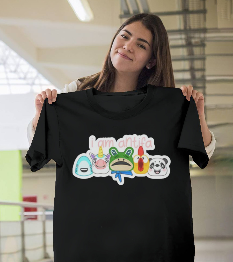 I Am Antifa Frog Portland Animal Protester T-Shirt