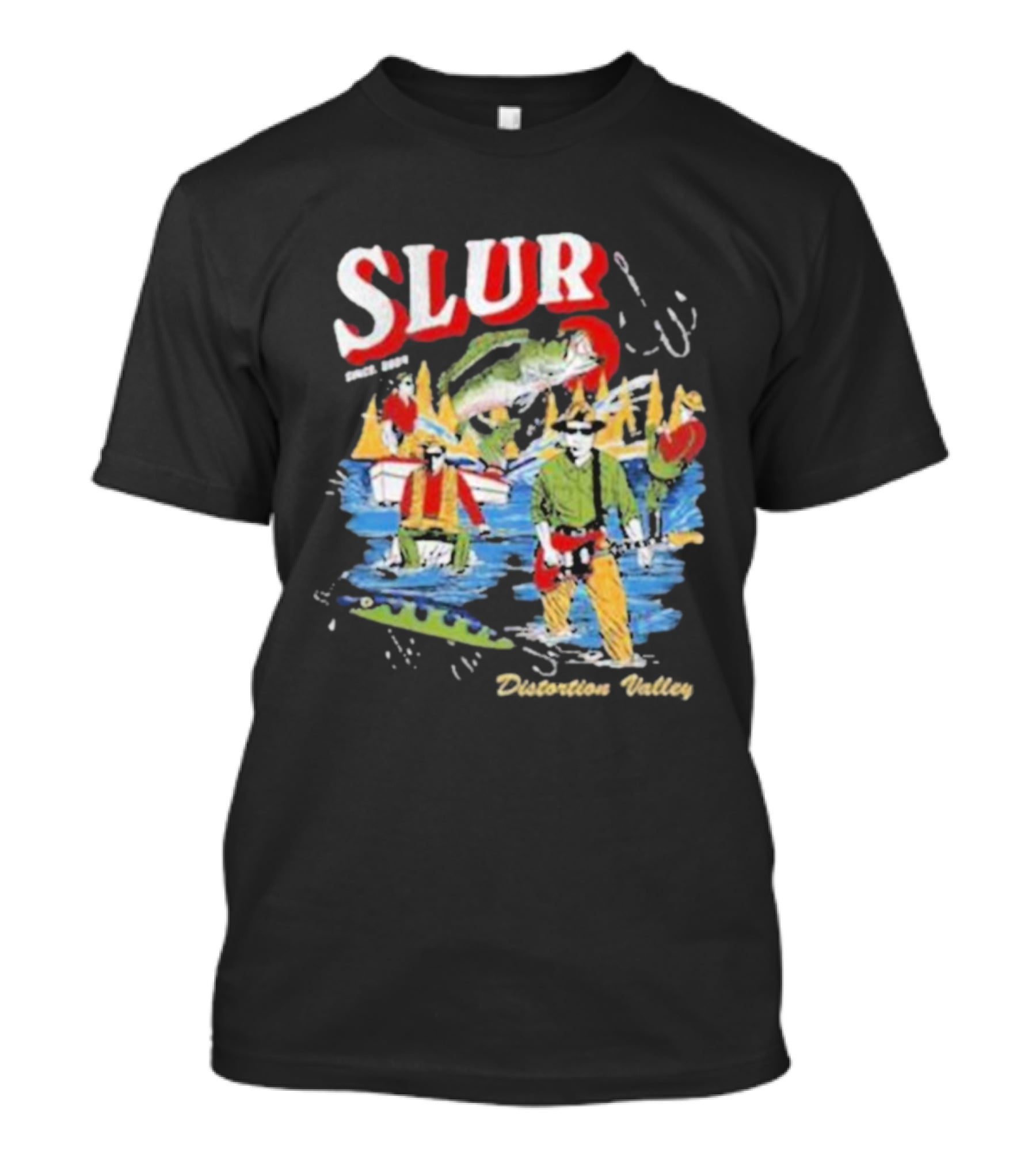Slur Distortion Valley River Adventure Band Surprise T-Shirt