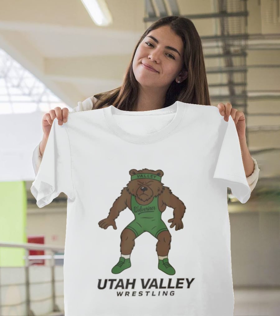 Utah Valley Wrestling Wolverines Bear Willy T-Shirt