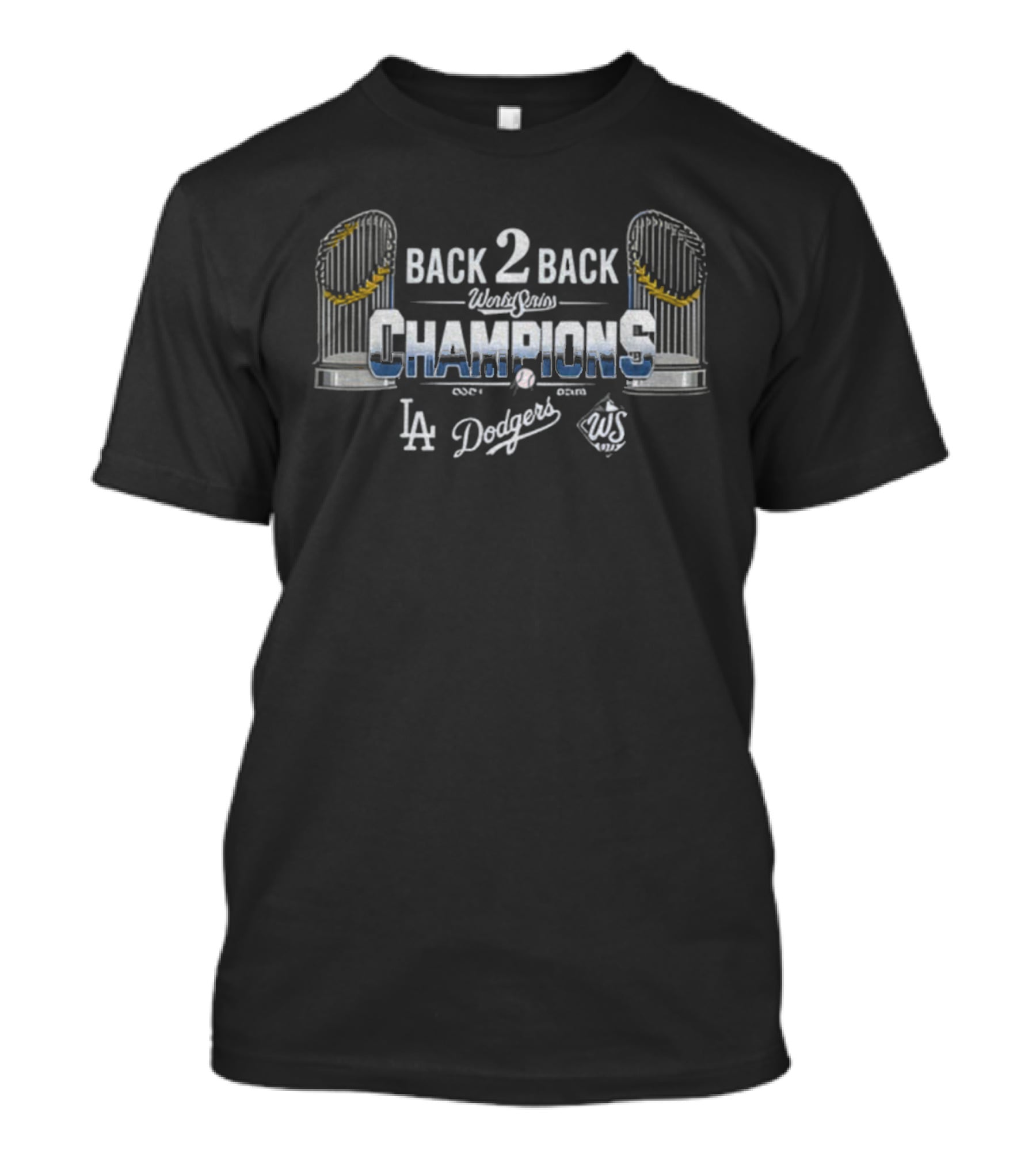 Back 2 Back World Series Champions LA Dodgers 2024-2025 T-Shirt