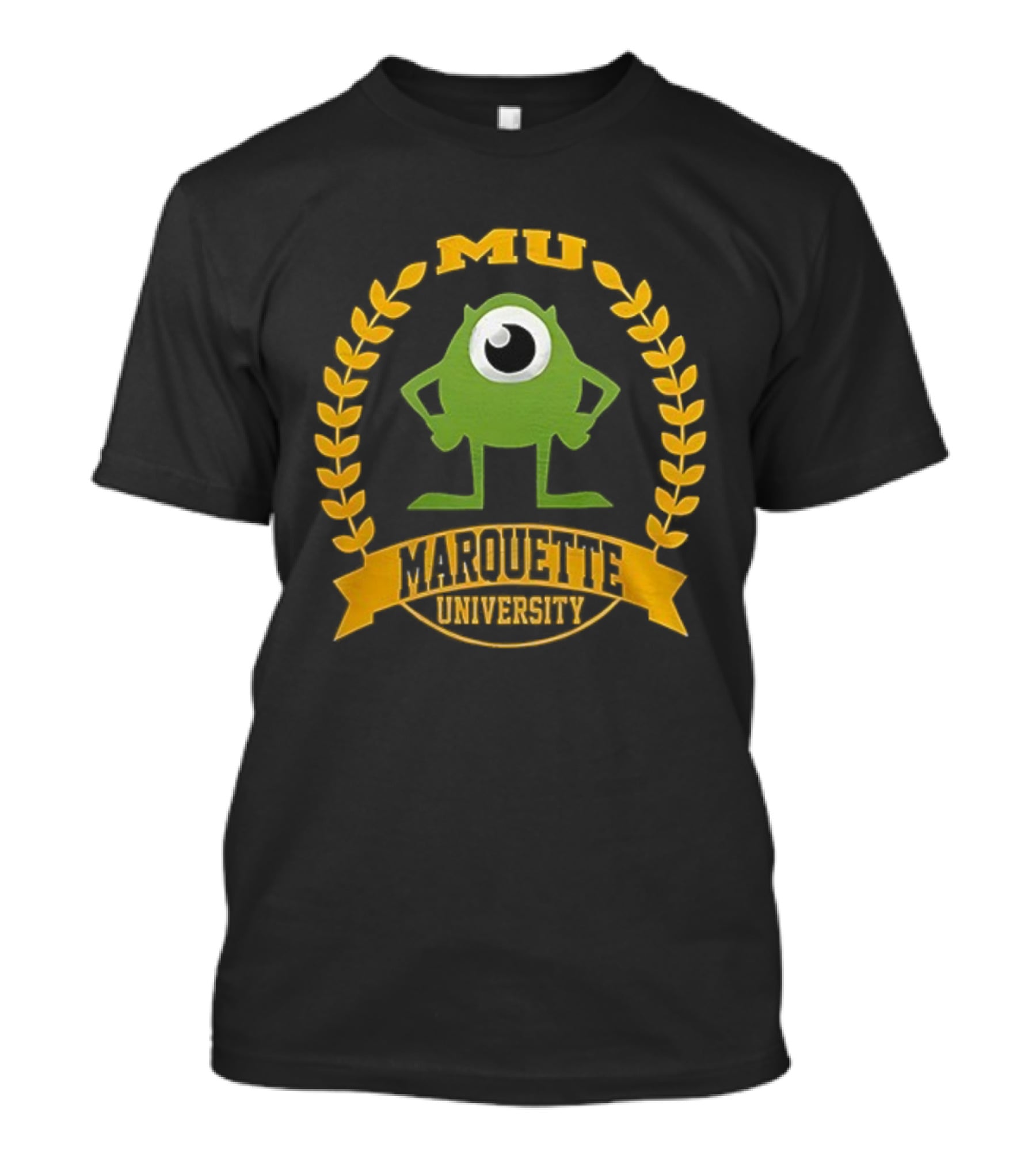 Marquette University Monsters University Collaboration Mike Wazowski Character Icon T-Shirt