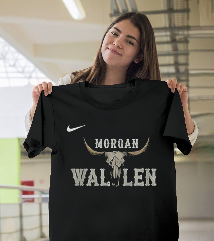Morgan Wallen 2025 USA Tour Vintage Nike Longhorn Logo T-Shirt