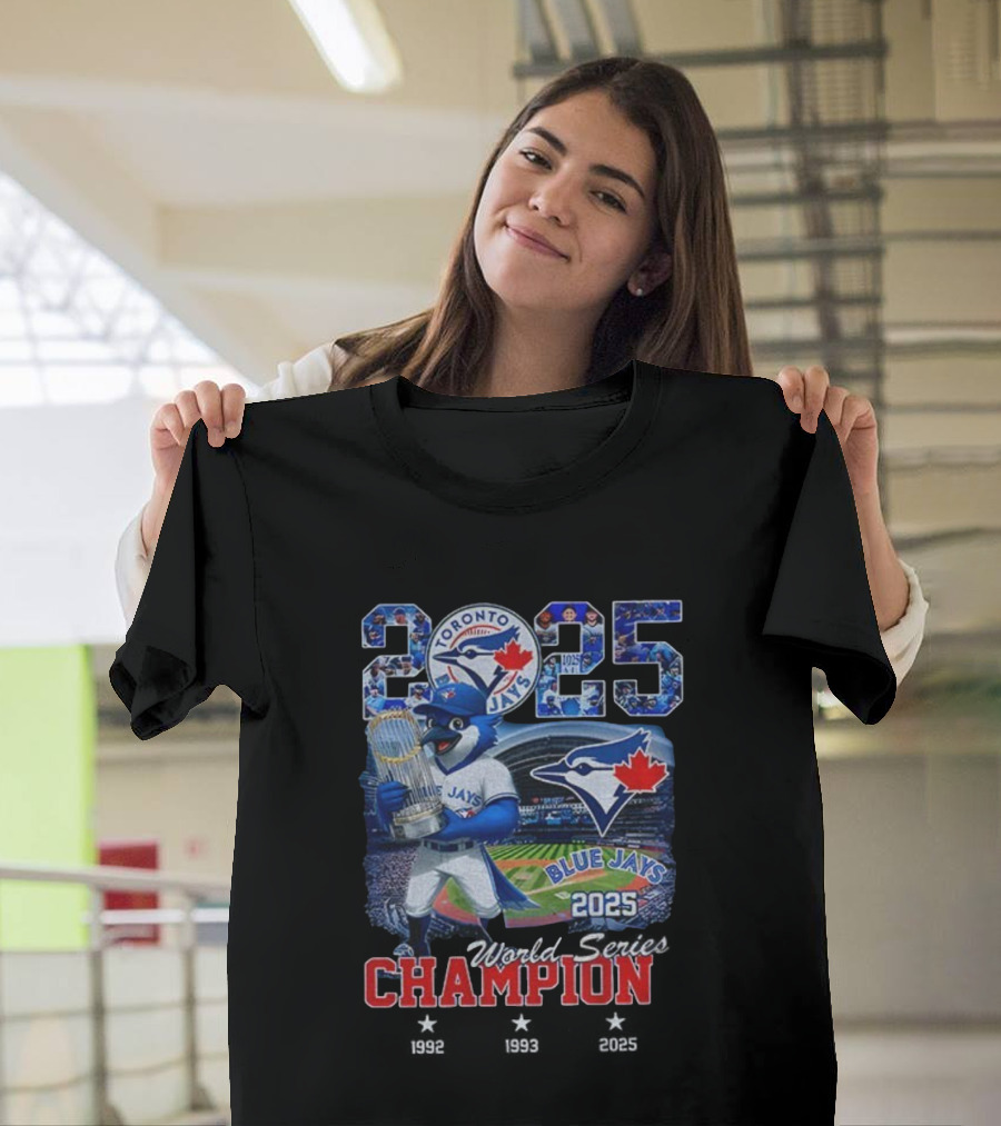 Toronto Blue Jays 2025 World Series Champion Victory Celebration T-Shirt