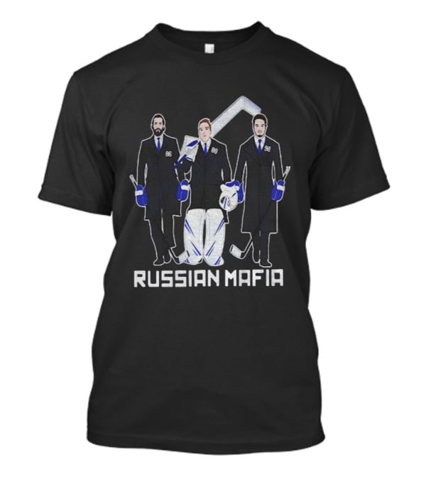 Nikita Kucherov Andrei Vasilevskiy Mikhail Sergachev Russian Mafia Tampa Bay Lightning Hockey T-Shirt