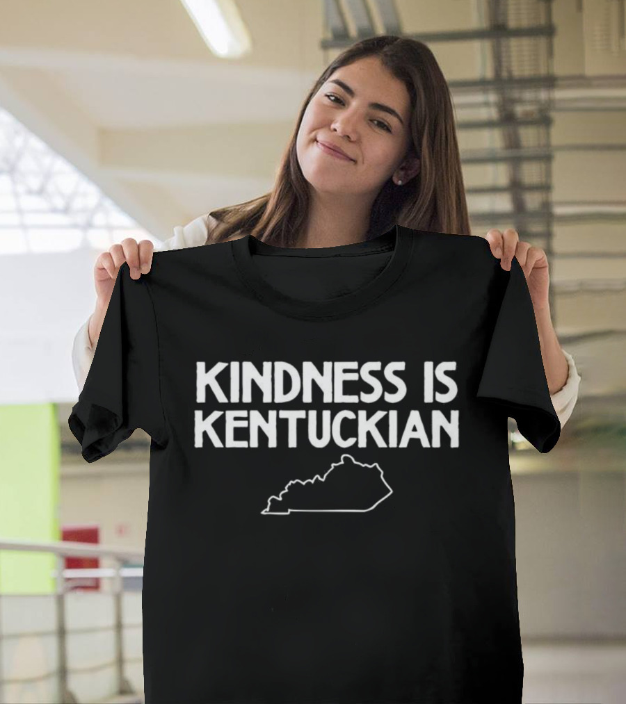 Kindness Is Kentuckian State Outline T-Shirt