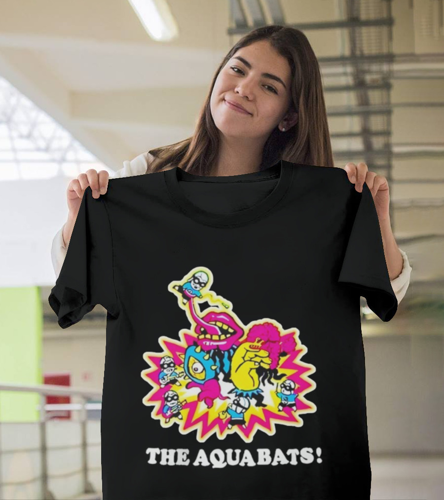 The Aquabats Cartoon Explosion Versus Battle Scene T-Shirt