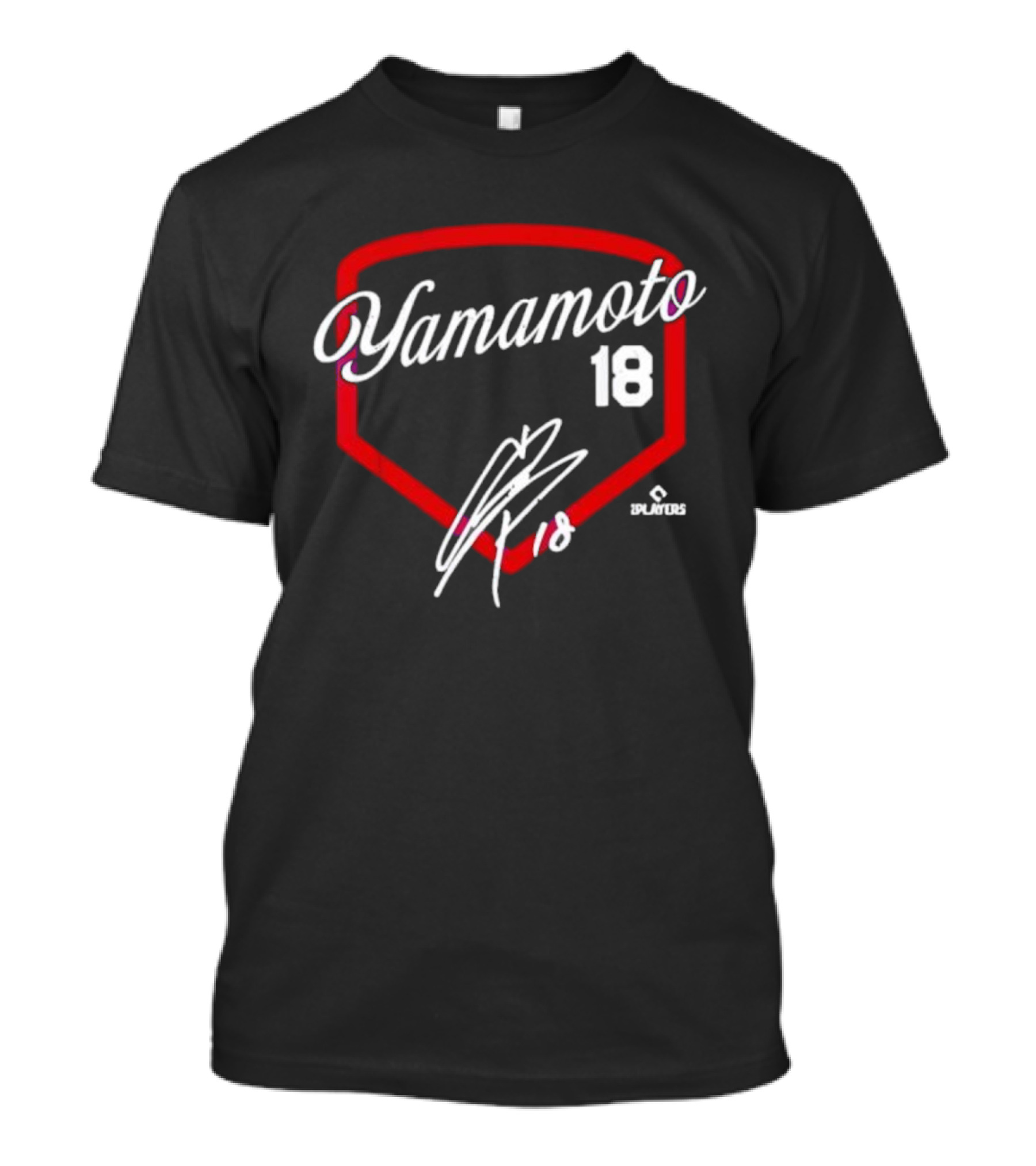 Yamamoto 18 Los Angeles Baseball Signature Design T-Shirt