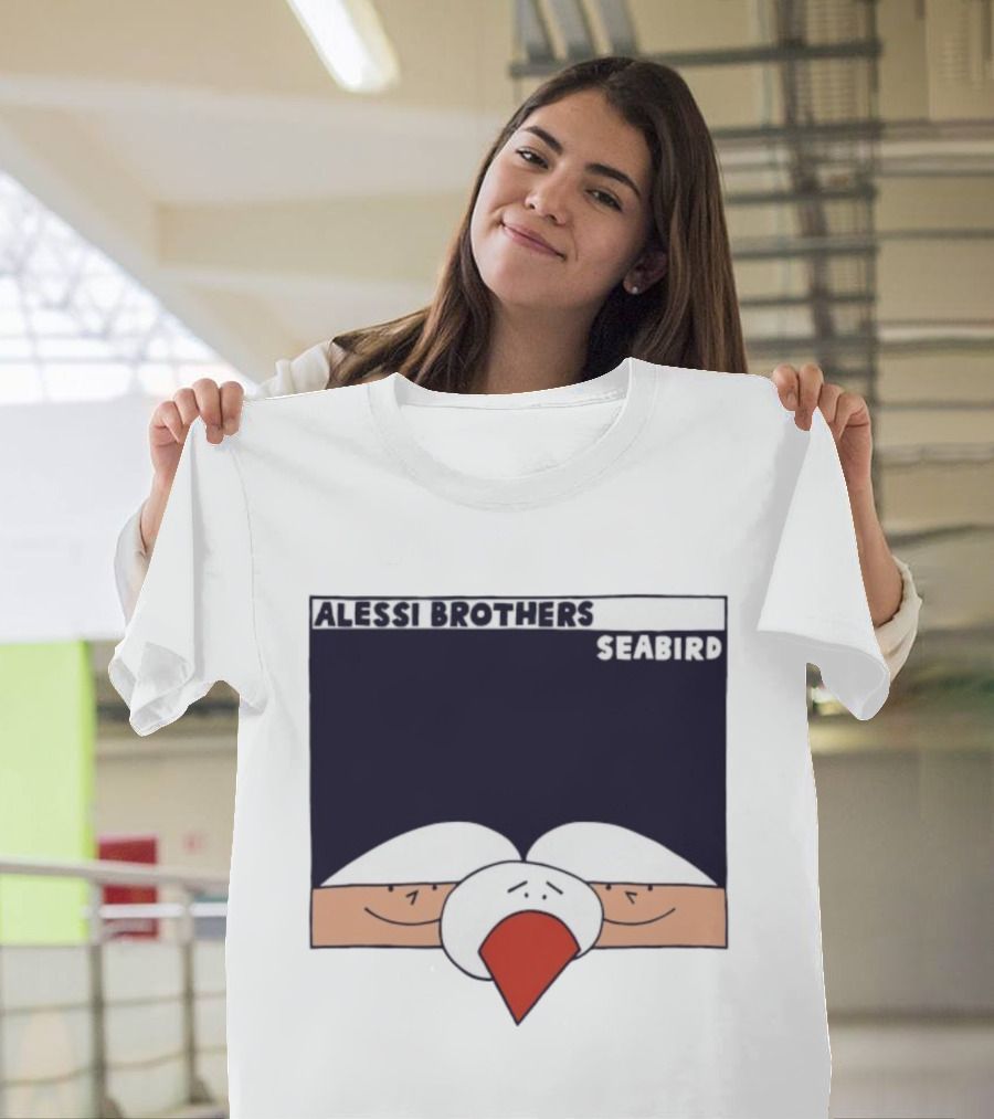 Alessi Brothers Seabird Cartoon Style Duo With Seagull T-Shirt