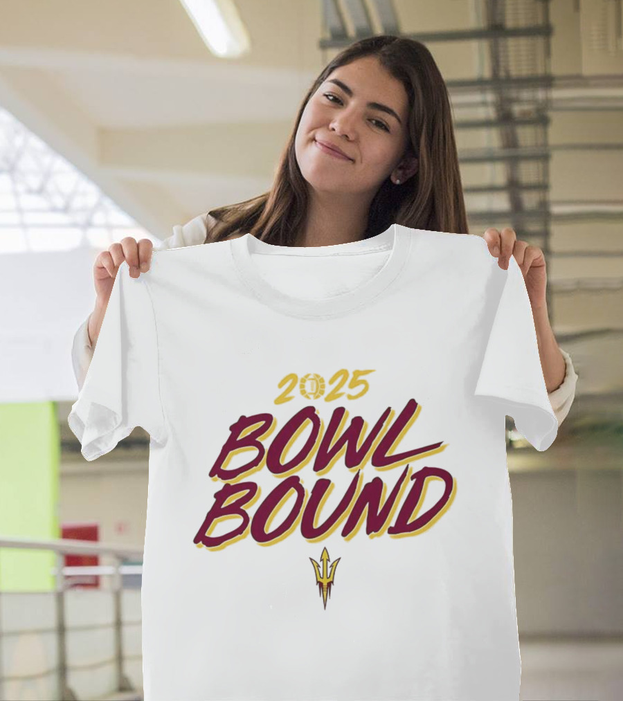 Arizona State Sun Devils 2025 Bowl Bound Football Team Victory T-Shirt