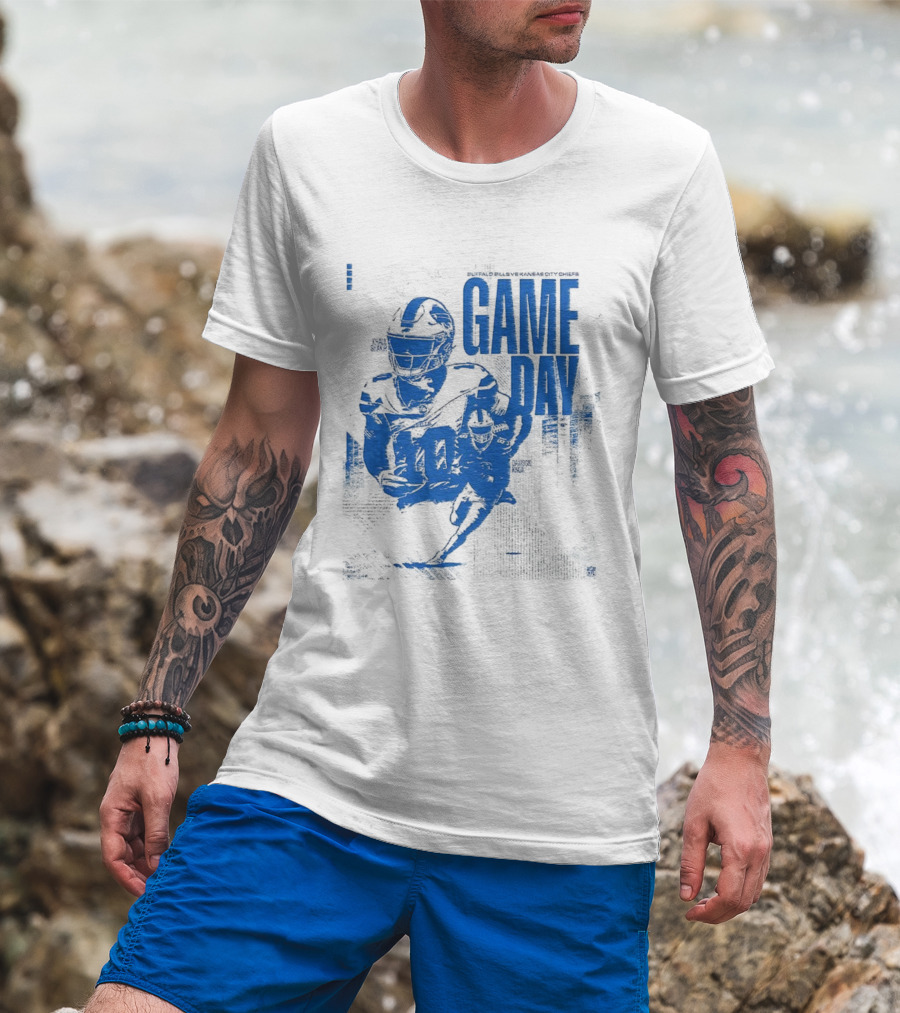 Buffalo Bills Vs Kansas City Chiefs 2025 NFL Game Day Matchup Highlights T-Shirt