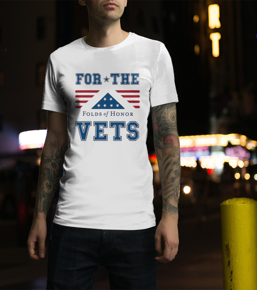 For The Vets Folds Of Honor Stars And Stripes Tribute T-Shirt