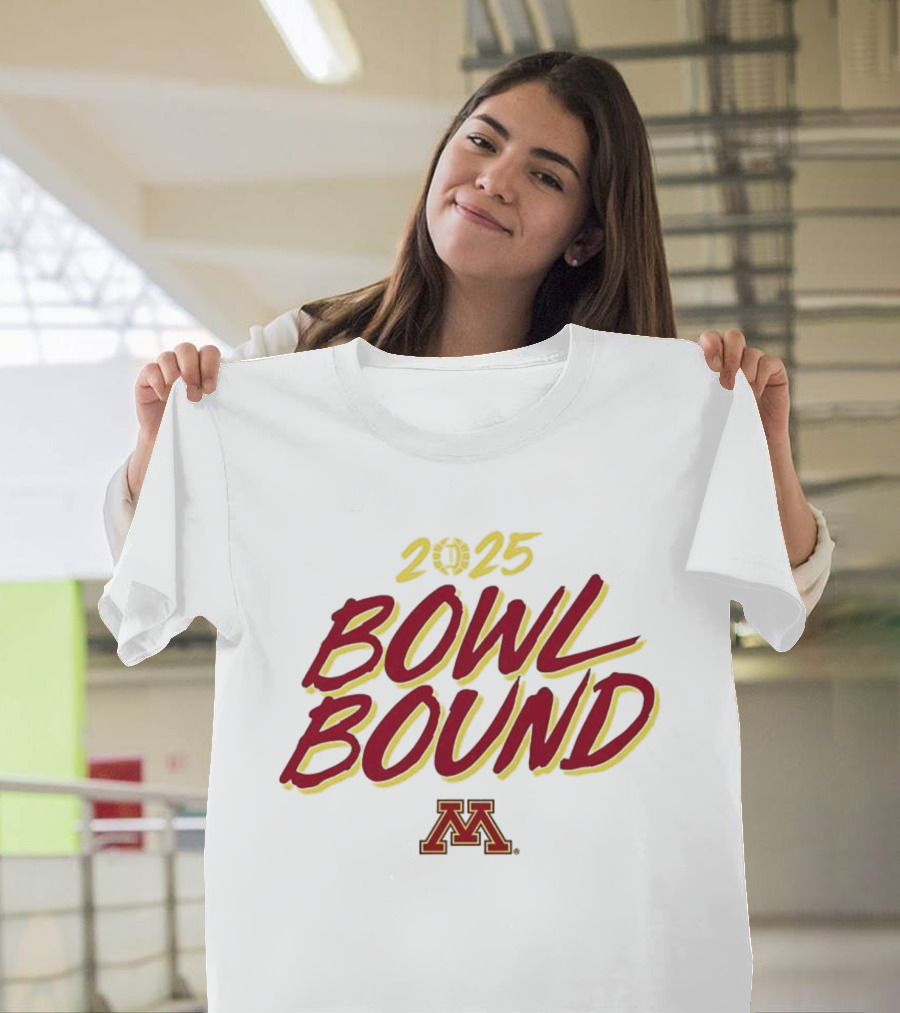 Minnesota Golden Gophers 2025 Bowl Bound Football T-Shirt