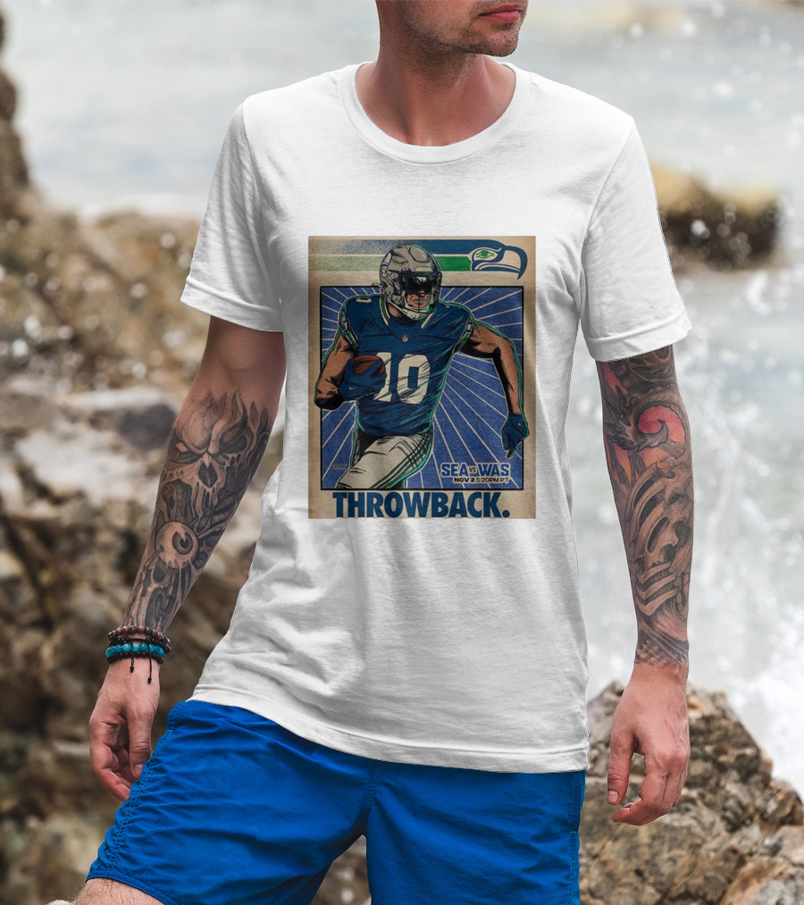 Seattle Seahawks Vs Washington Commanders Nov 2 Throwback NFL 2025 T-Shirt