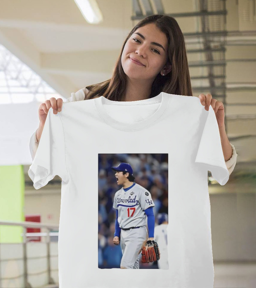 Shohei Ohtani Uncoded LA Player Number 17 T-Shirt